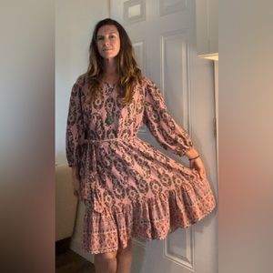 Women’s A-line Lavender floral Knox Rose Dress - Small